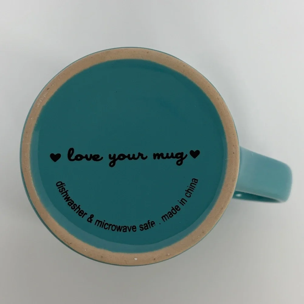 “#iwokeuplikethis” Teal Mug - Picture 6 of 8